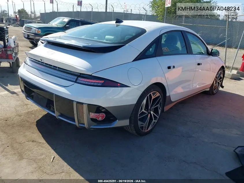 2023 Hyundai Ioniq 6 Sel VIN: KMHM34AA0PA048234 Lot: 45425291