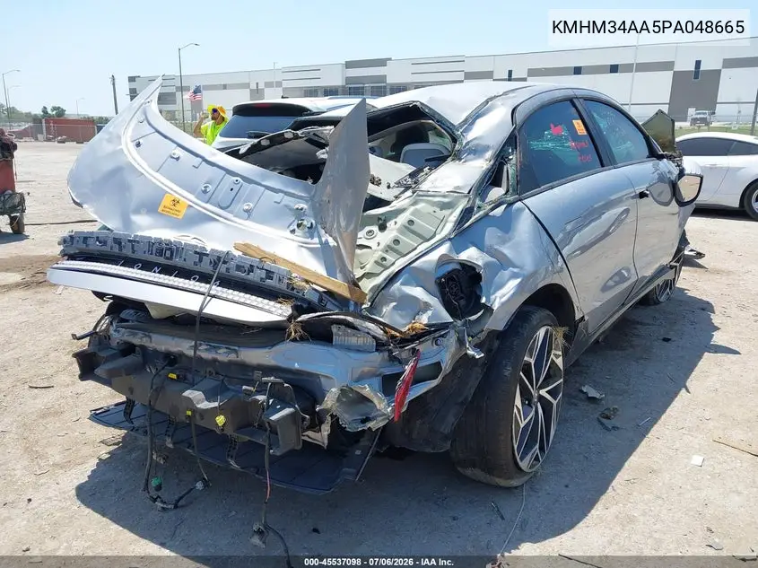 2023 Hyundai Ioniq 6 Sel VIN: KMHM34AA5PA048665 Lot: 45537098