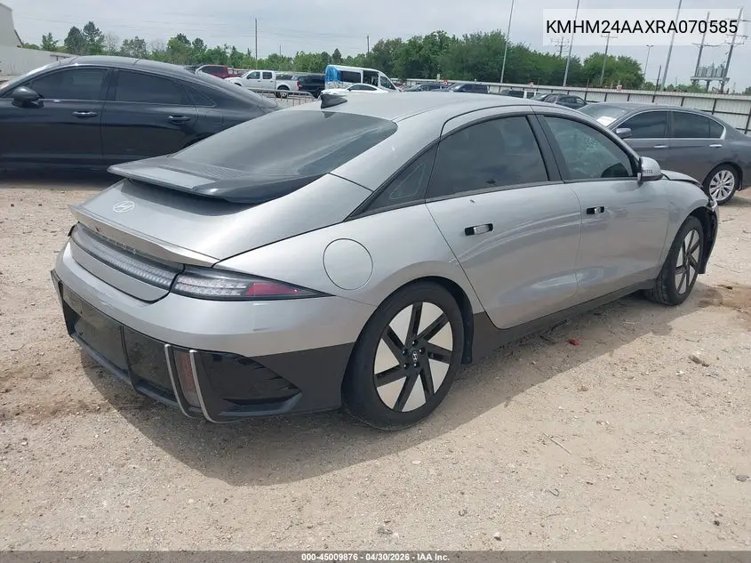 2024 Hyundai Ioniq 6 Se VIN: KMHM24AAXRA070585 Lot: 45009876