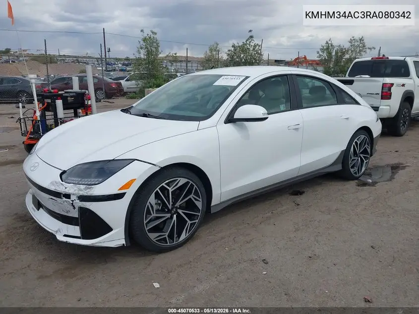 2024 Hyundai Ioniq 6 Sel VIN: KMHM34AC3RA080342 Lot: 45070533