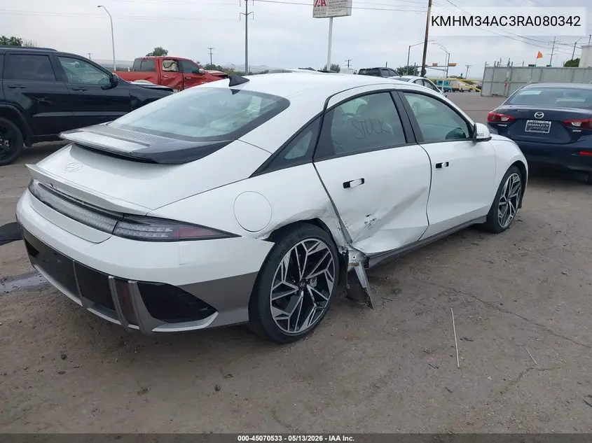 2024 Hyundai Ioniq 6 Sel VIN: KMHM34AC3RA080342 Lot: 45070533