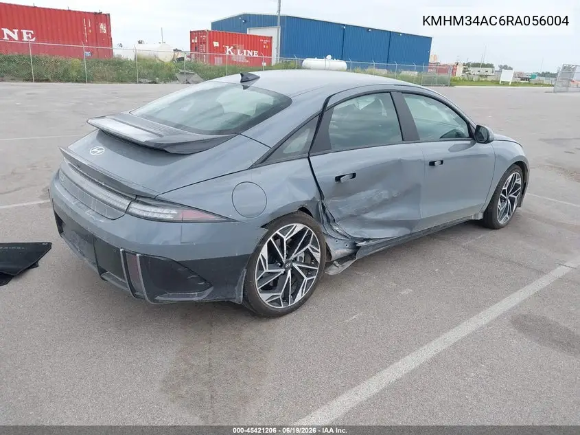 2024 Hyundai Ioniq 6 Sel VIN: KMHM34AC6RA056004 Lot: 45421206