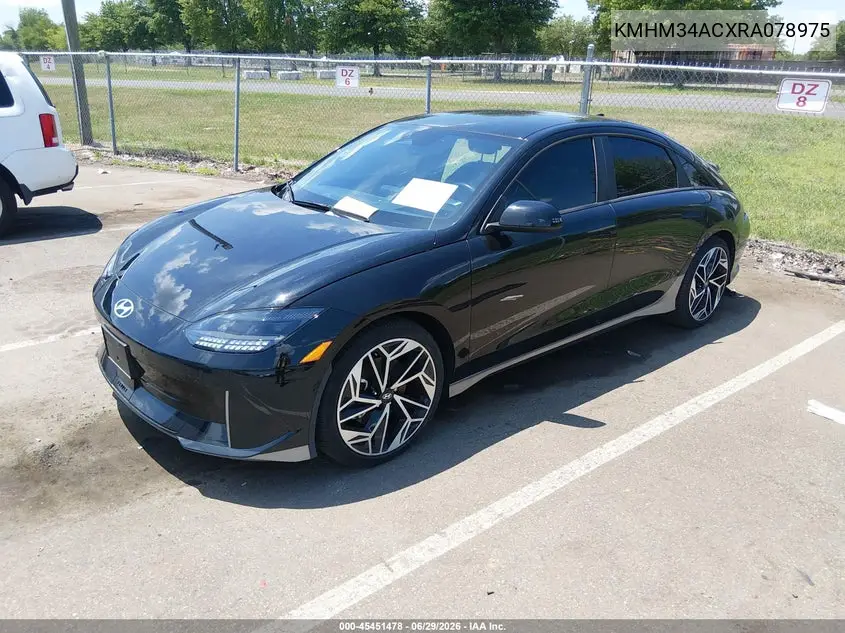 2024 Hyundai Ioniq 6 Sel VIN: KMHM34ACXRA078975 Lot: 45451478