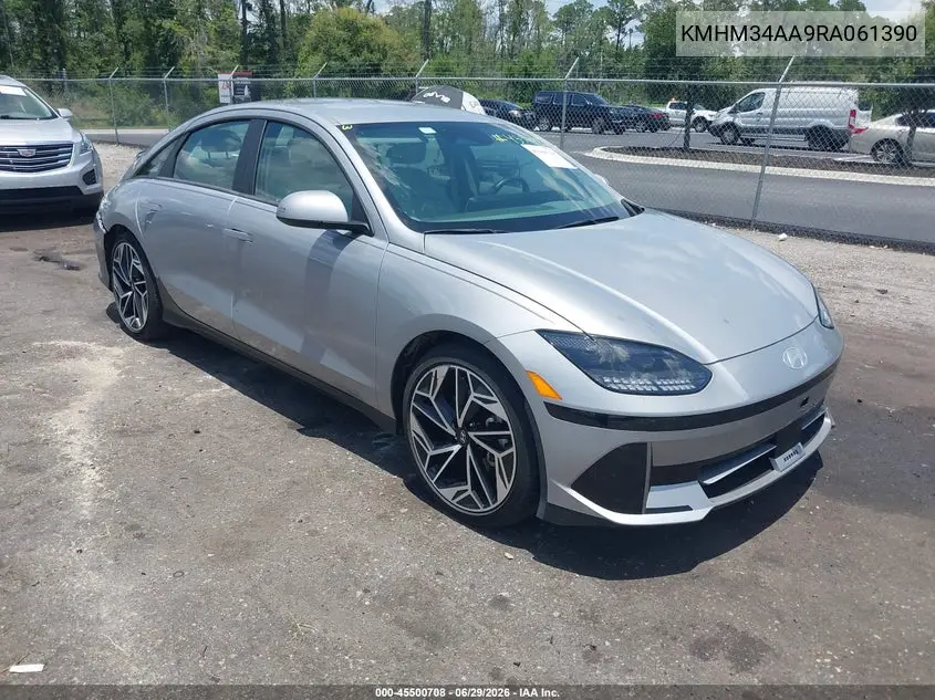 2024 Hyundai Ioniq 6 Sel VIN: KMHM34AA9RA061390 Lot: 45500708