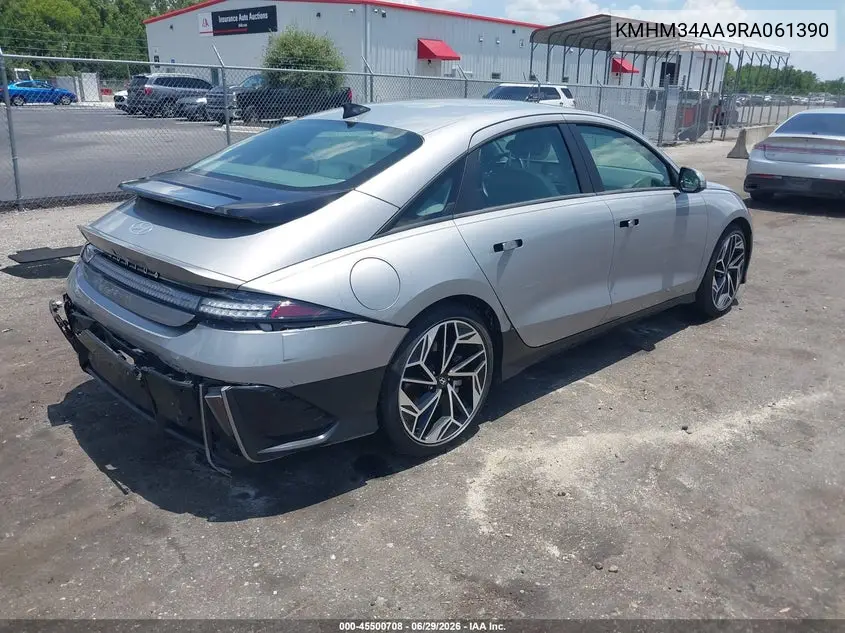 2024 Hyundai Ioniq 6 Sel VIN: KMHM34AA9RA061390 Lot: 45500708