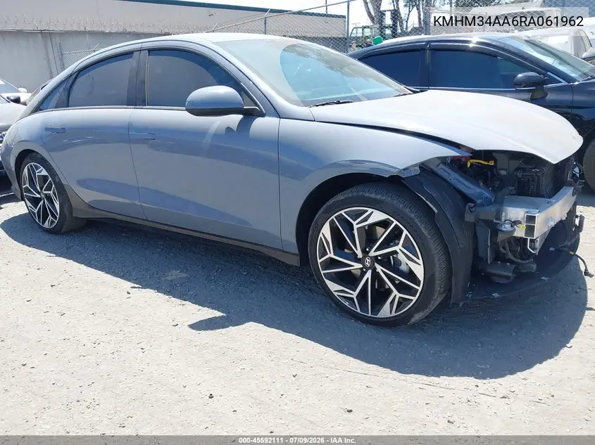 2024 Hyundai Ioniq 6 Sel VIN: KMHM34AA6RA061962 Lot: 45592111