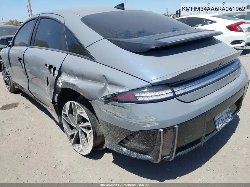 2024 Hyundai Ioniq 6 Sel VIN: KMHM34AA6RA061962 Lot: 45592111