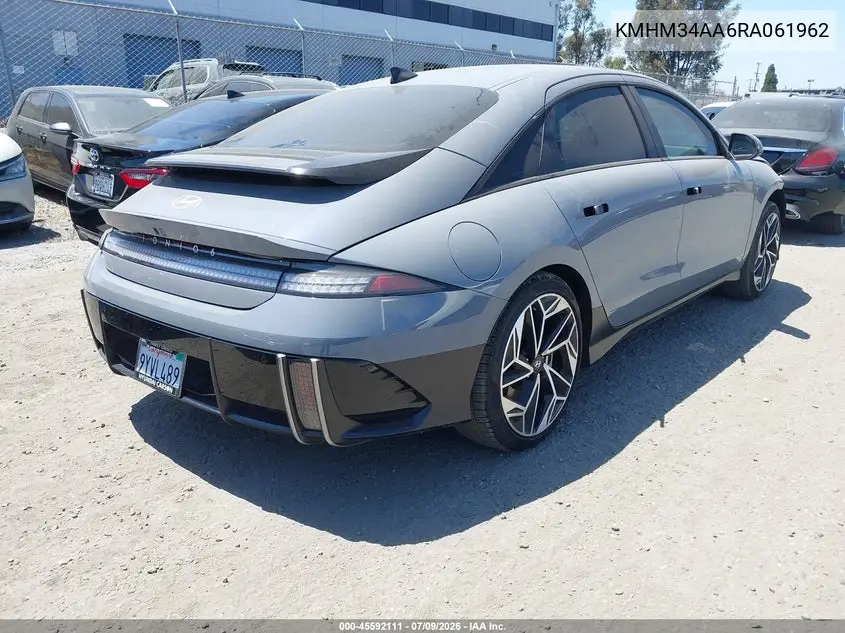 2024 Hyundai Ioniq 6 Sel VIN: KMHM34AA6RA061962 Lot: 45592111