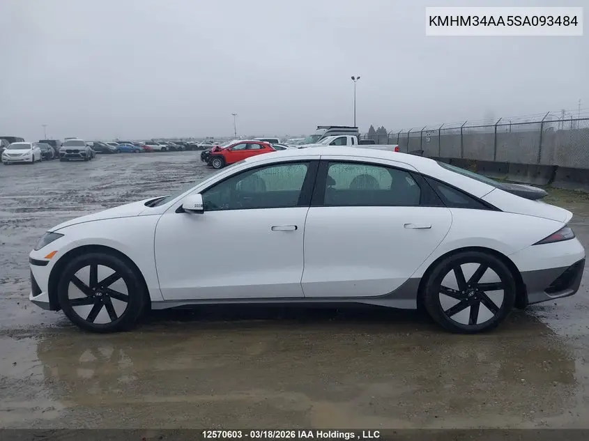 2025 Hyundai Ioniq 6 Sel VIN: KMHM34AA5SA093484 Lot: 12570603