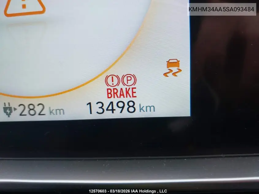 2025 Hyundai Ioniq 6 Sel VIN: KMHM34AA5SA093484 Lot: 12570603