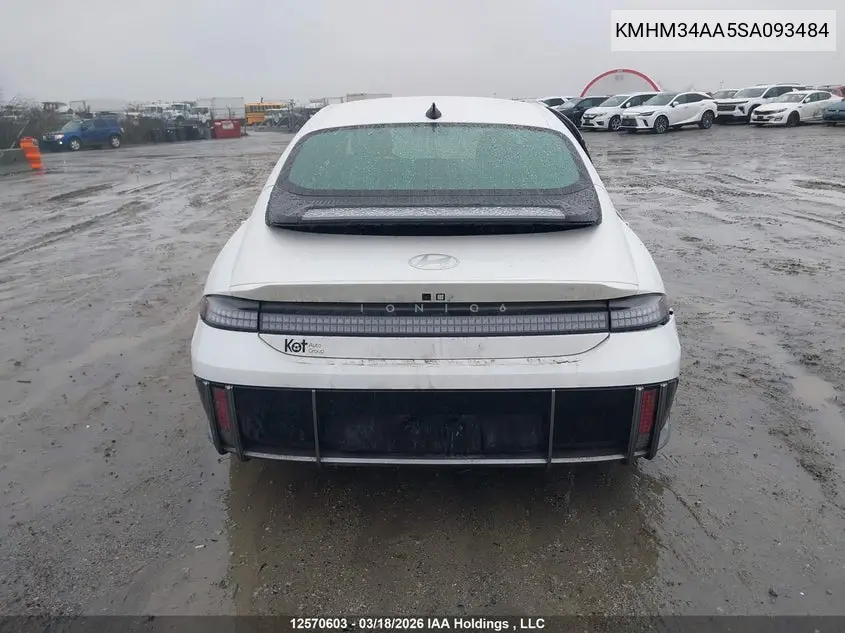 2025 Hyundai Ioniq 6 Sel VIN: KMHM34AA5SA093484 Lot: 12570603