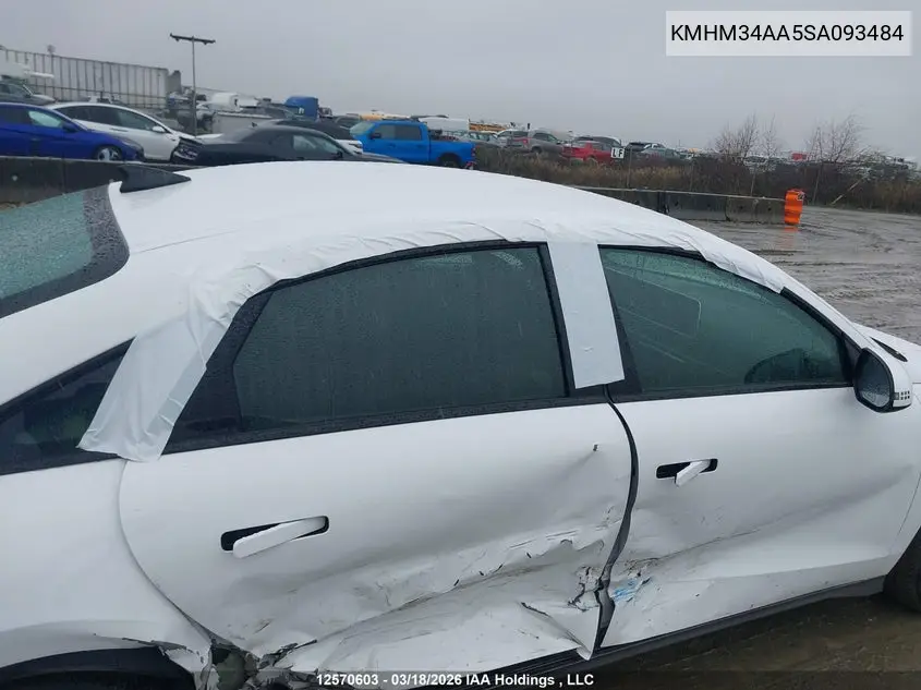 2025 Hyundai Ioniq 6 Sel VIN: KMHM34AA5SA093484 Lot: 12570603