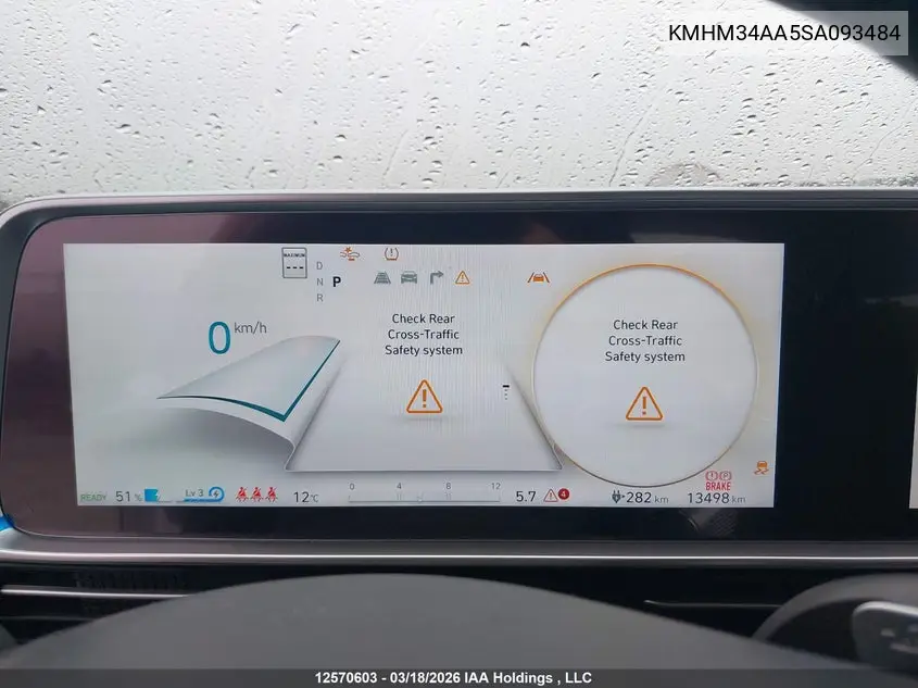 2025 Hyundai Ioniq 6 Sel VIN: KMHM34AA5SA093484 Lot: 12570603