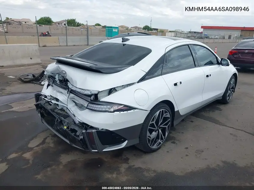 2025 Hyundai Ioniq 6 Limited VIN: KMHM54AA6SA098946 Lot: 45024863