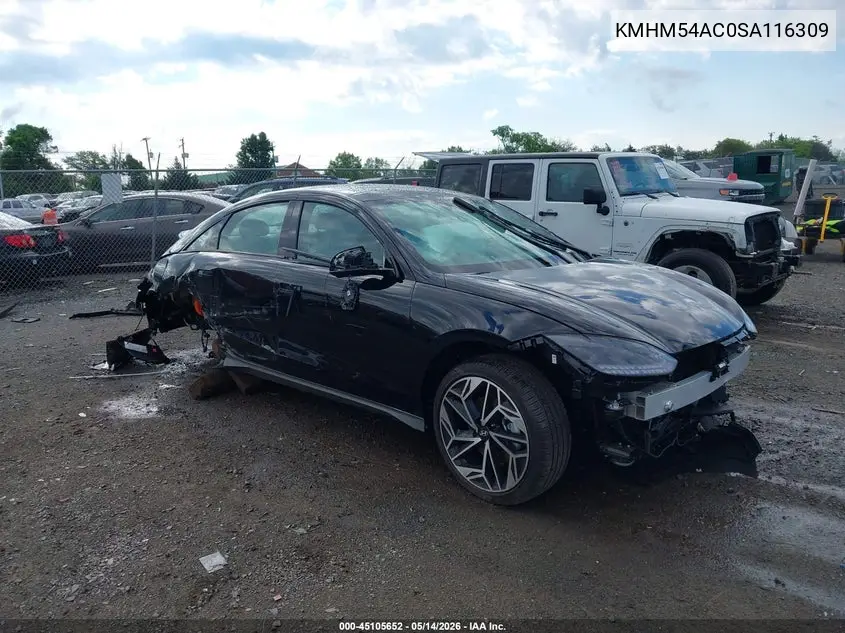 2025 Hyundai Ioniq 6 Limited VIN: KMHM54AC0SA116309 Lot: 45105652