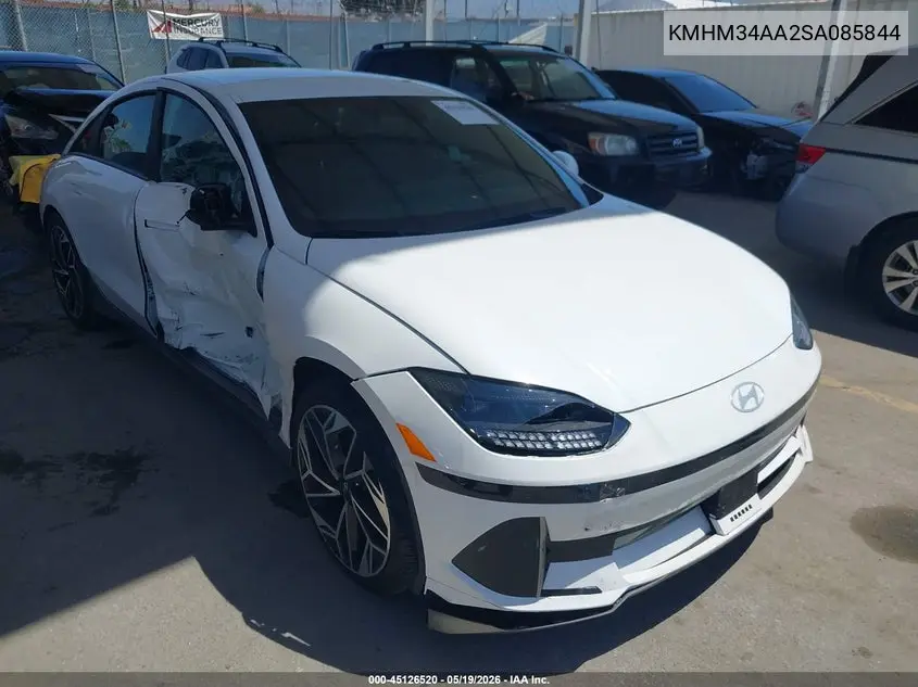 2025 Hyundai Ioniq 6 Sel VIN: KMHM34AA2SA085844 Lot: 45126520
