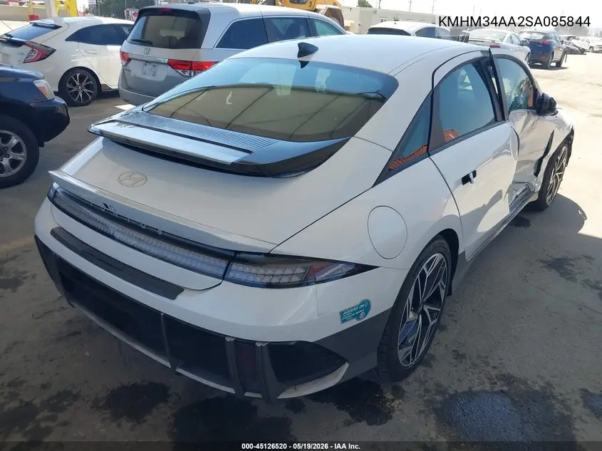 2025 Hyundai Ioniq 6 Sel VIN: KMHM34AA2SA085844 Lot: 45126520