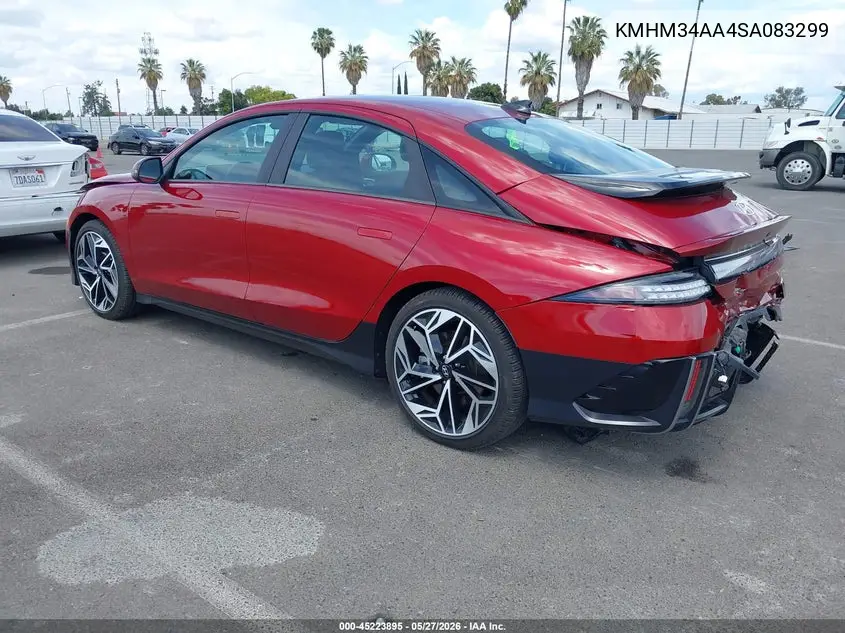 2025 Hyundai Ioniq 6 Sel VIN: KMHM34AA4SA083299 Lot: 45223895