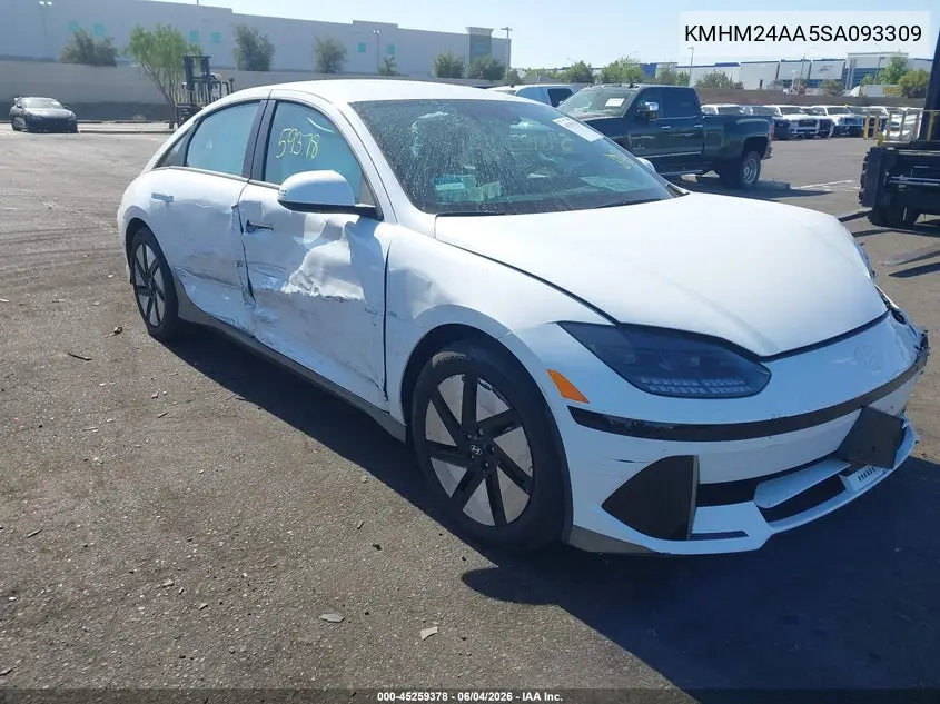 2025 Hyundai Ioniq 6 Se VIN: KMHM24AA5SA093309 Lot: 45259378