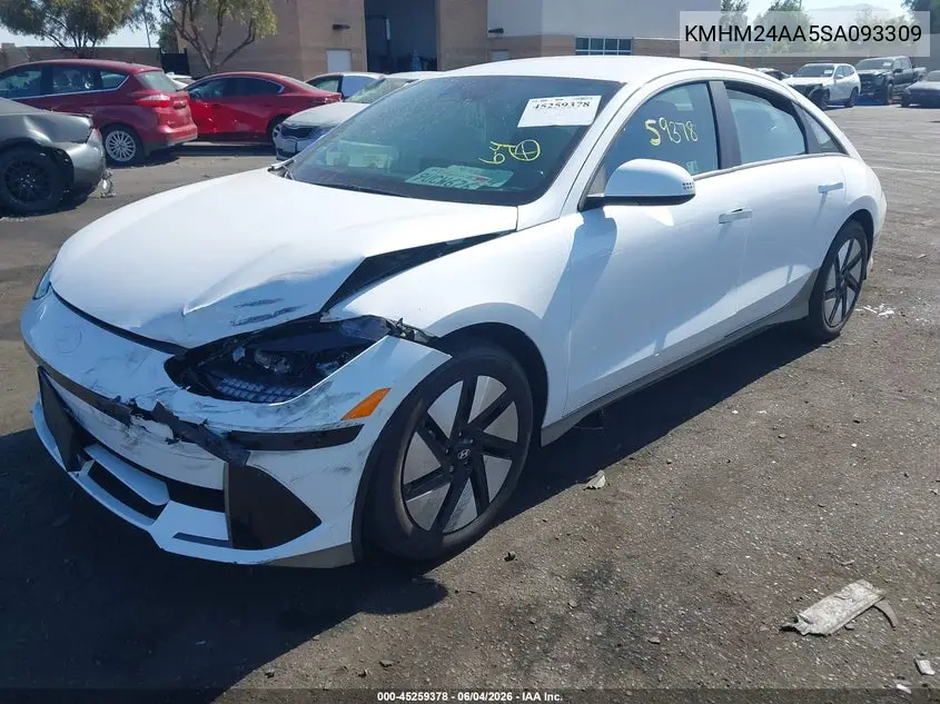 2025 Hyundai Ioniq 6 Se VIN: KMHM24AA5SA093309 Lot: 45259378