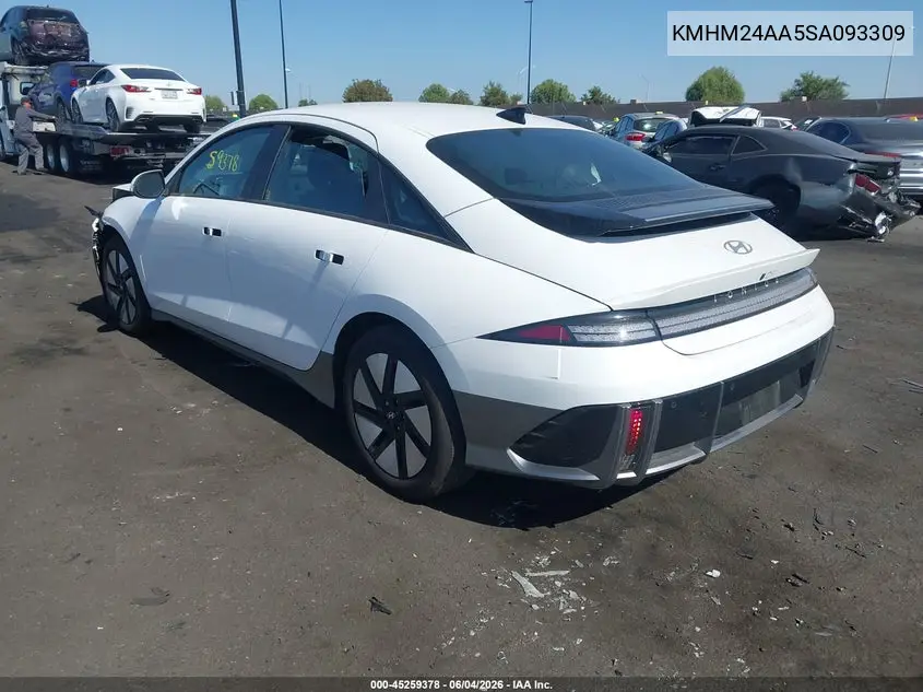 2025 Hyundai Ioniq 6 Se VIN: KMHM24AA5SA093309 Lot: 45259378