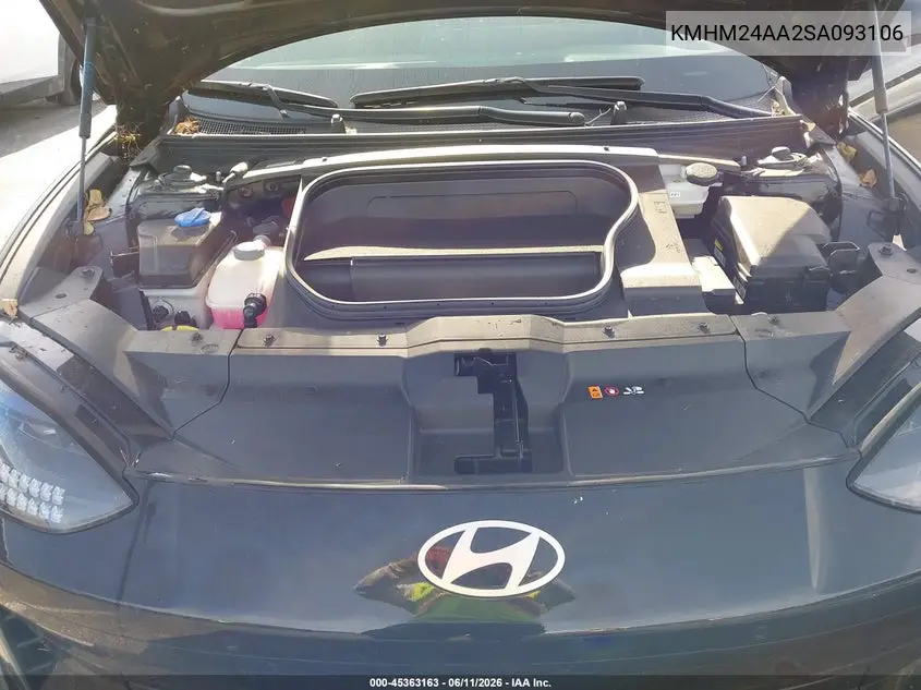 2025 Hyundai Ioniq 6 Se VIN: KMHM24AA2SA093106 Lot: 45363163