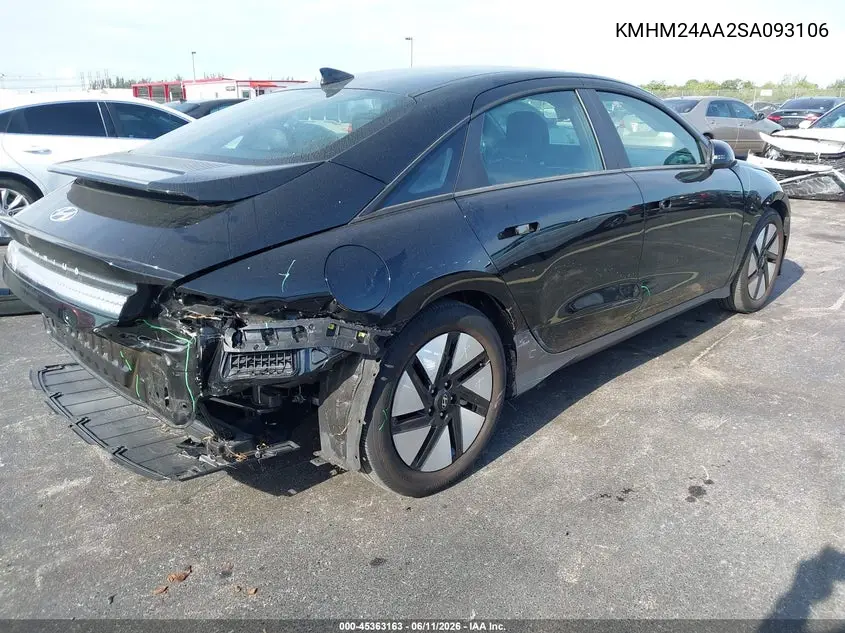 2025 Hyundai Ioniq 6 Se VIN: KMHM24AA2SA093106 Lot: 45363163