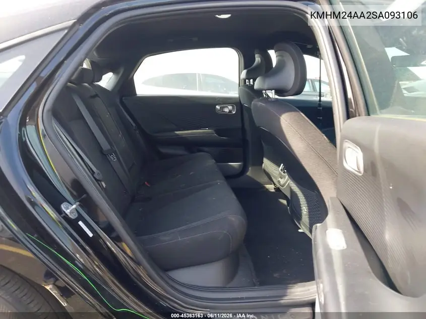 2025 Hyundai Ioniq 6 Se VIN: KMHM24AA2SA093106 Lot: 45363163