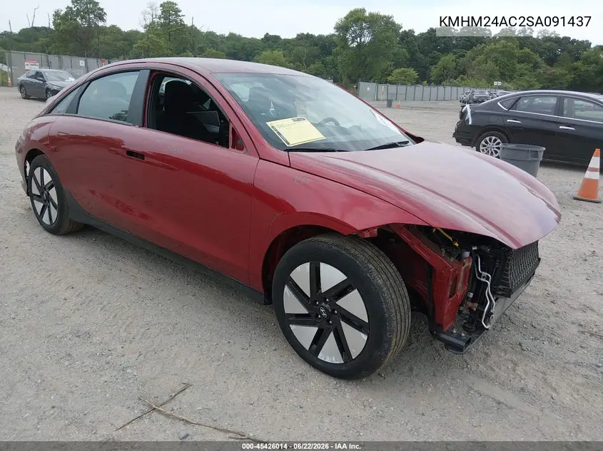 2025 Hyundai Ioniq 6 Se VIN: KMHM24AC2SA091437 Lot: 45426014