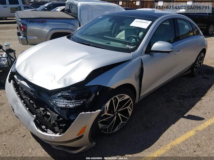 2025 Hyundai Ioniq 6 Limited VIN: KMHM54AC2SA096791 Lot: 45500995