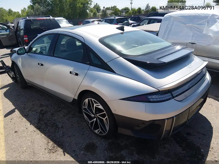 2025 Hyundai Ioniq 6 Limited VIN: KMHM54AC2SA096791 Lot: 45500995