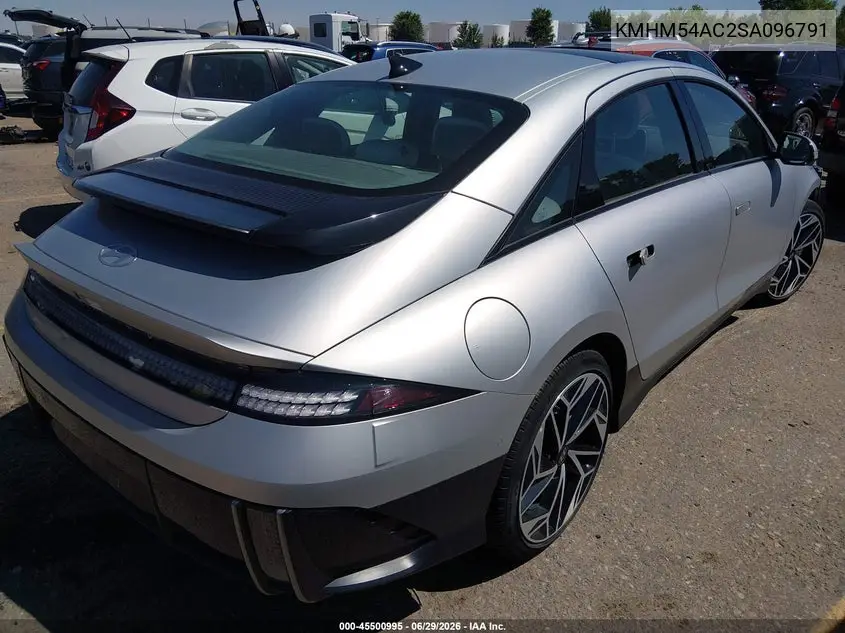 2025 Hyundai Ioniq 6 Limited VIN: KMHM54AC2SA096791 Lot: 45500995