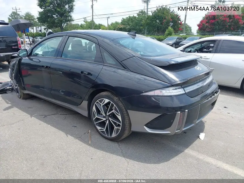 2025 Hyundai Ioniq 6 Limited VIN: KMHM54AA7SA103720 Lot: 45538959