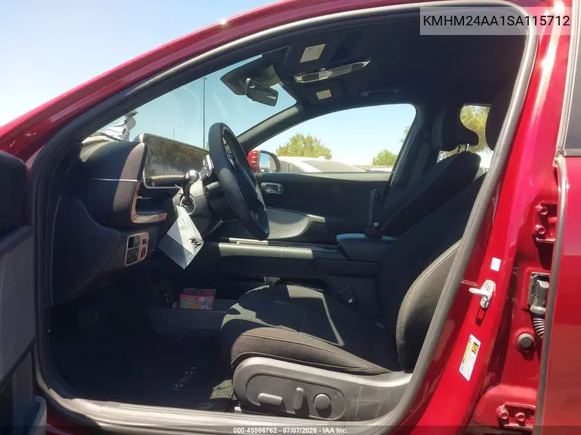 2025 Hyundai Ioniq 6 Se VIN: KMHM24AA1SA115712 Lot: 45566762