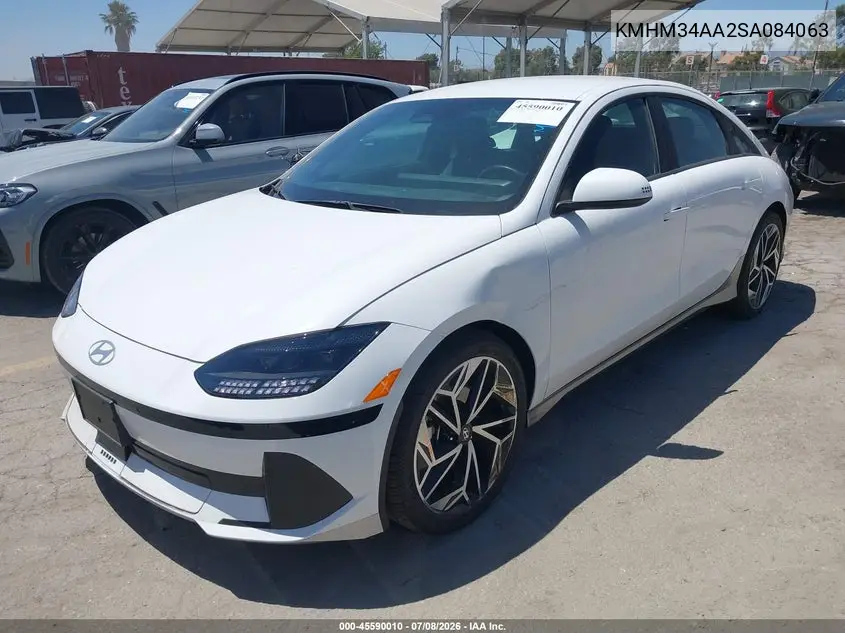 2025 Hyundai Ioniq 6 Sel VIN: KMHM34AA2SA084063 Lot: 45590010