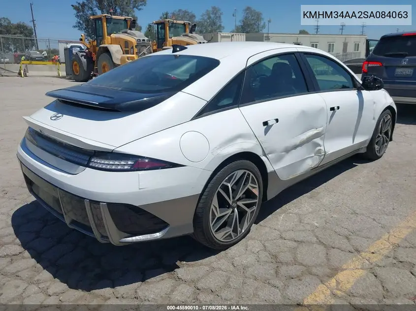 2025 Hyundai Ioniq 6 Sel VIN: KMHM34AA2SA084063 Lot: 45590010