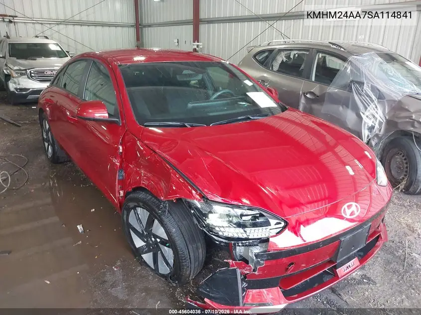 2025 Hyundai Ioniq 6 Se VIN: KMHM24AA7SA114841 Lot: 45604036