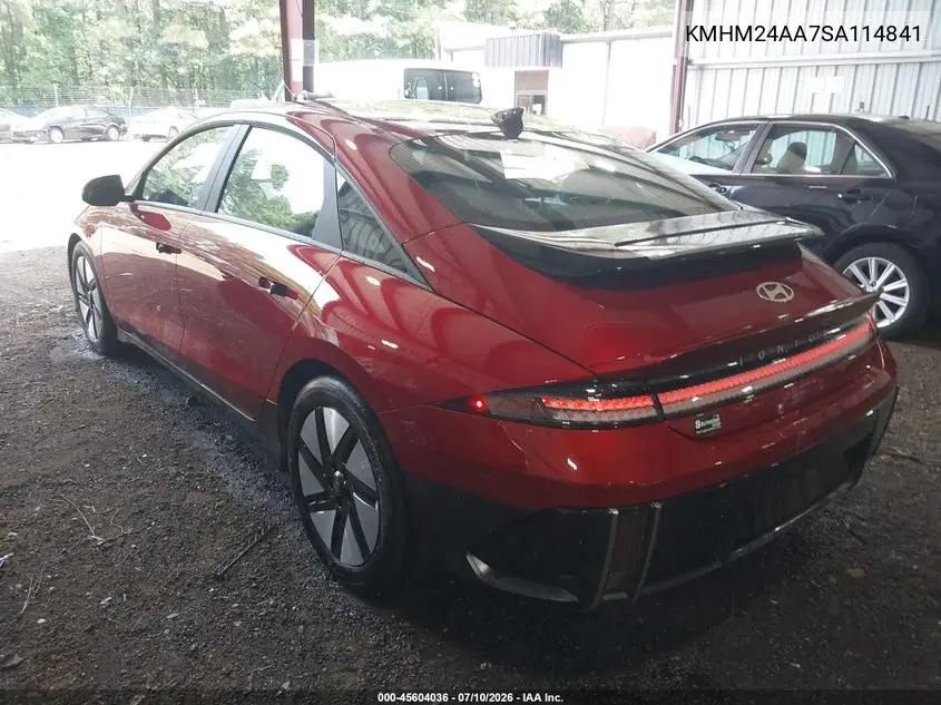2025 Hyundai Ioniq 6 Se VIN: KMHM24AA7SA114841 Lot: 45604036