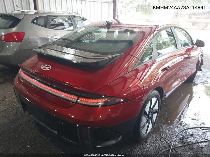 2025 Hyundai Ioniq 6 Se VIN: KMHM24AA7SA114841 Lot: 45604036