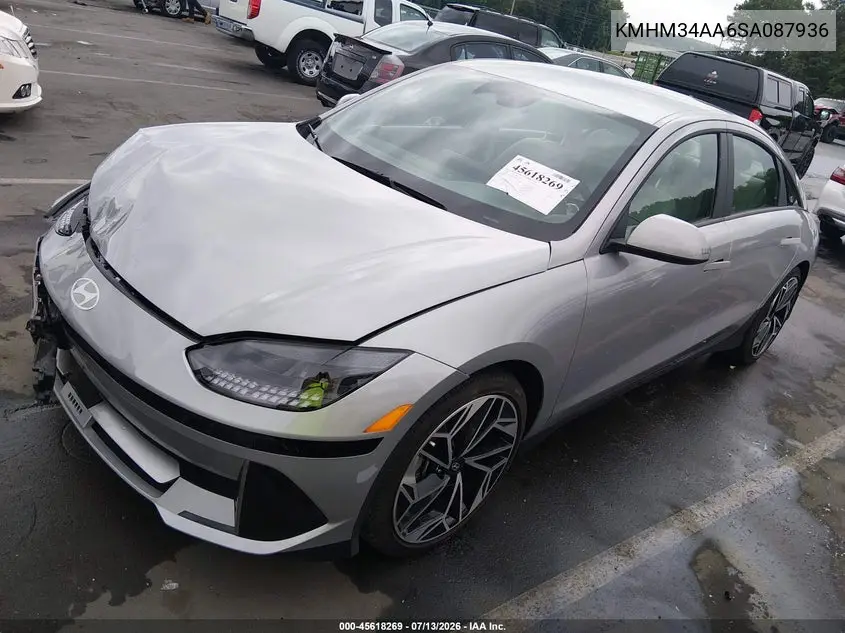 2025 Hyundai Ioniq 6 Sel VIN: KMHM34AA6SA087936 Lot: 45618269