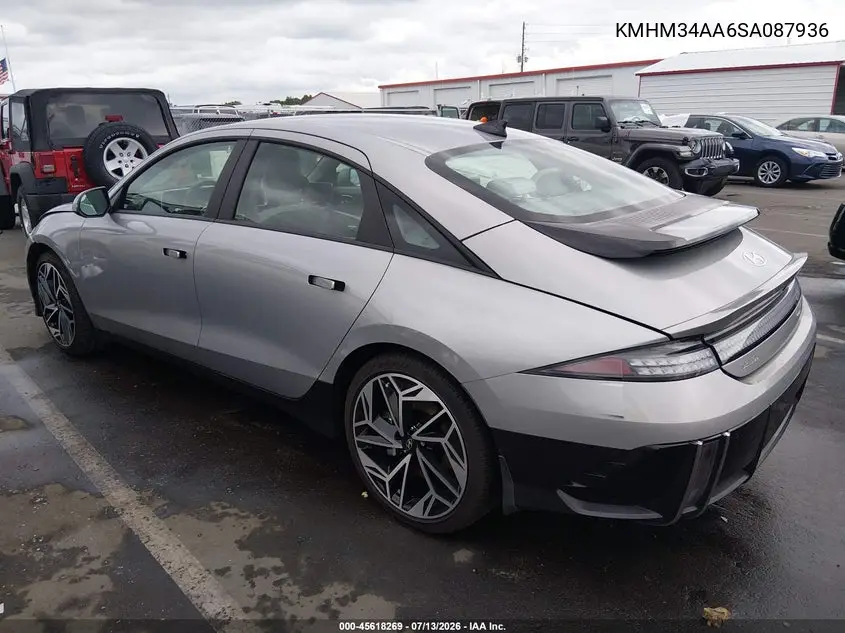 2025 Hyundai Ioniq 6 Sel VIN: KMHM34AA6SA087936 Lot: 45618269