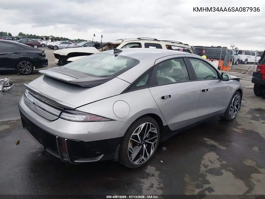 2025 Hyundai Ioniq 6 Sel VIN: KMHM34AA6SA087936 Lot: 45618269