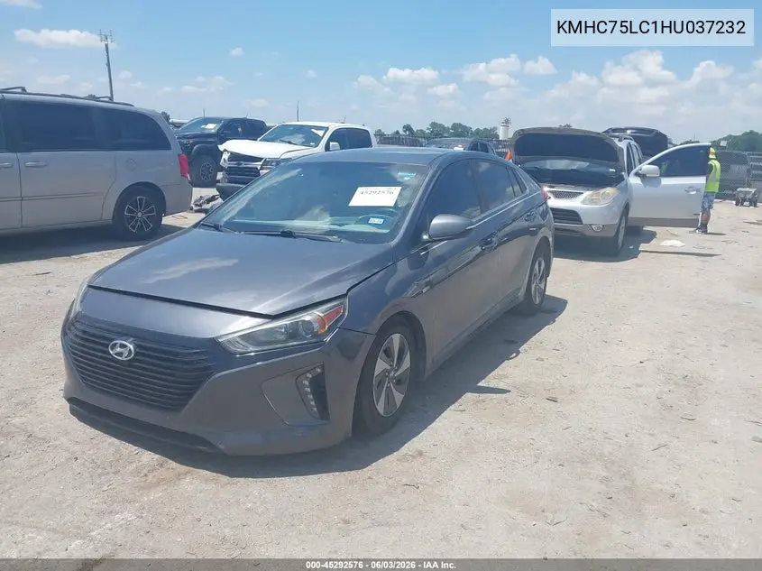 2017 Hyundai Ioniq Hybrid Sel VIN: KMHC75LC1HU037232 Lot: 45292576