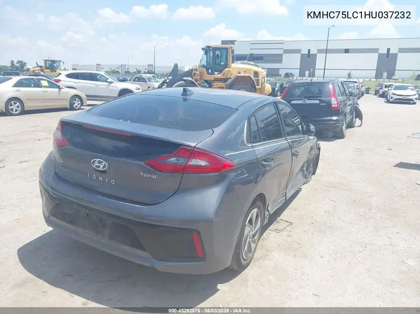 2017 Hyundai Ioniq Hybrid Sel VIN: KMHC75LC1HU037232 Lot: 45292576