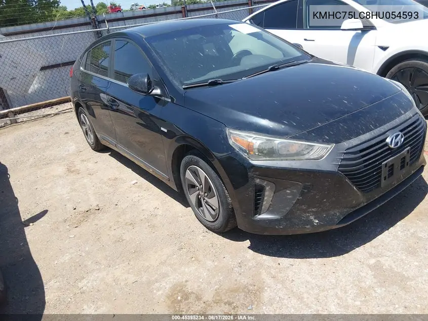 2017 Hyundai Ioniq Hybrid Sel VIN: KMHC75LC8HU054593 Lot: 45395234