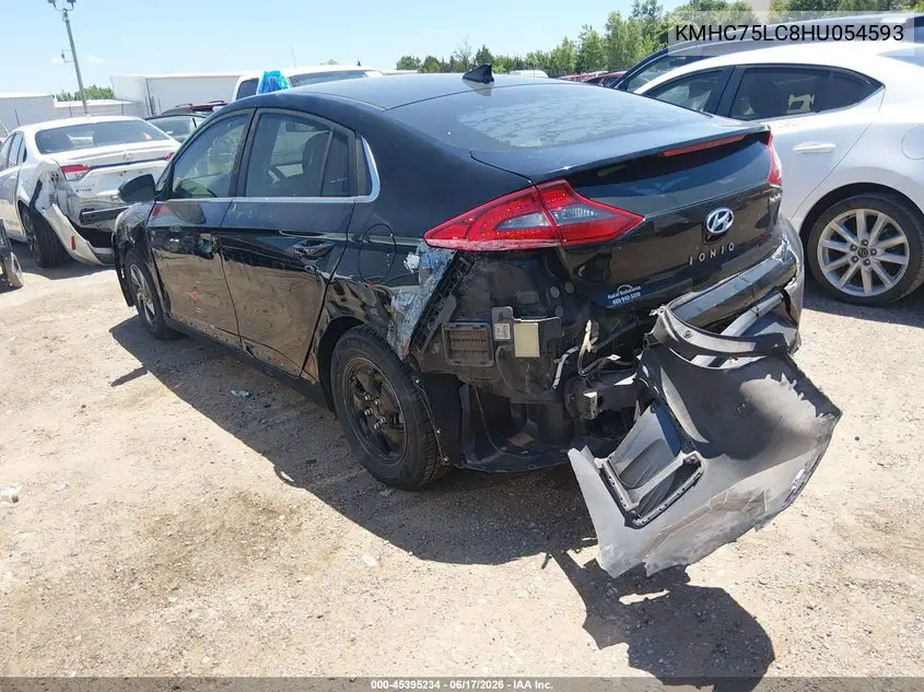 2017 Hyundai Ioniq Hybrid Sel VIN: KMHC75LC8HU054593 Lot: 45395234