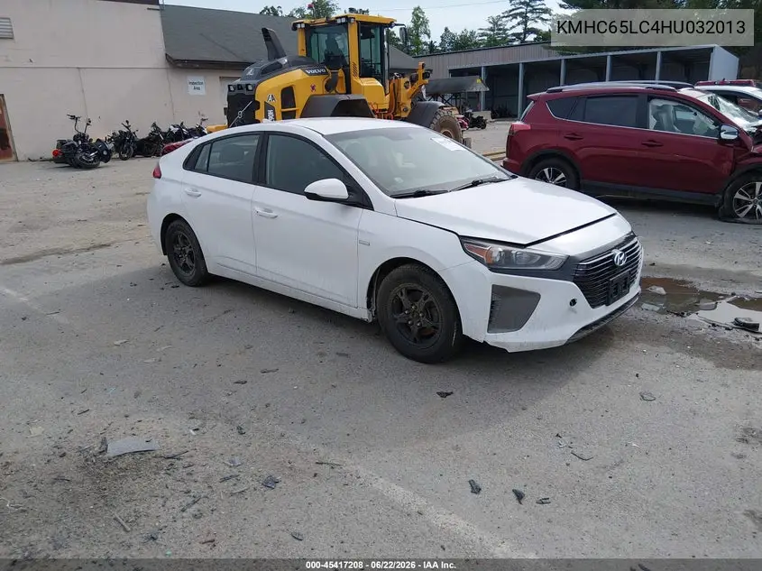 2017 Hyundai Ioniq Hybrid Blue VIN: KMHC65LC4HU032013 Lot: 45417208