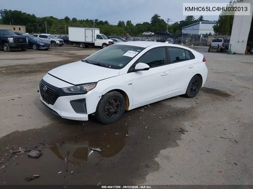 2017 Hyundai Ioniq Hybrid Blue VIN: KMHC65LC4HU032013 Lot: 45417208