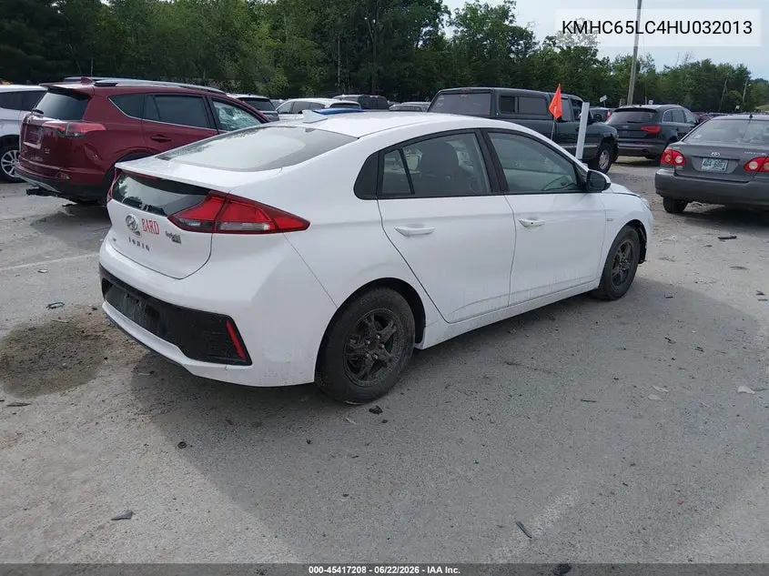 2017 Hyundai Ioniq Hybrid Blue VIN: KMHC65LC4HU032013 Lot: 45417208