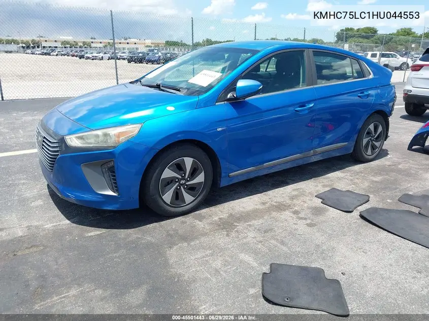 2017 Hyundai Ioniq Hybrid Sel VIN: KMHC75LC1HU044553 Lot: 45501443